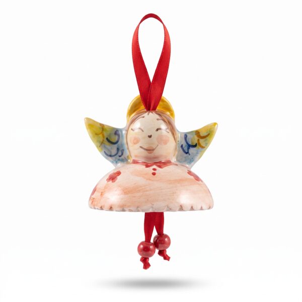Angelo in Ceramica da Appendere Decorazione Sospesa