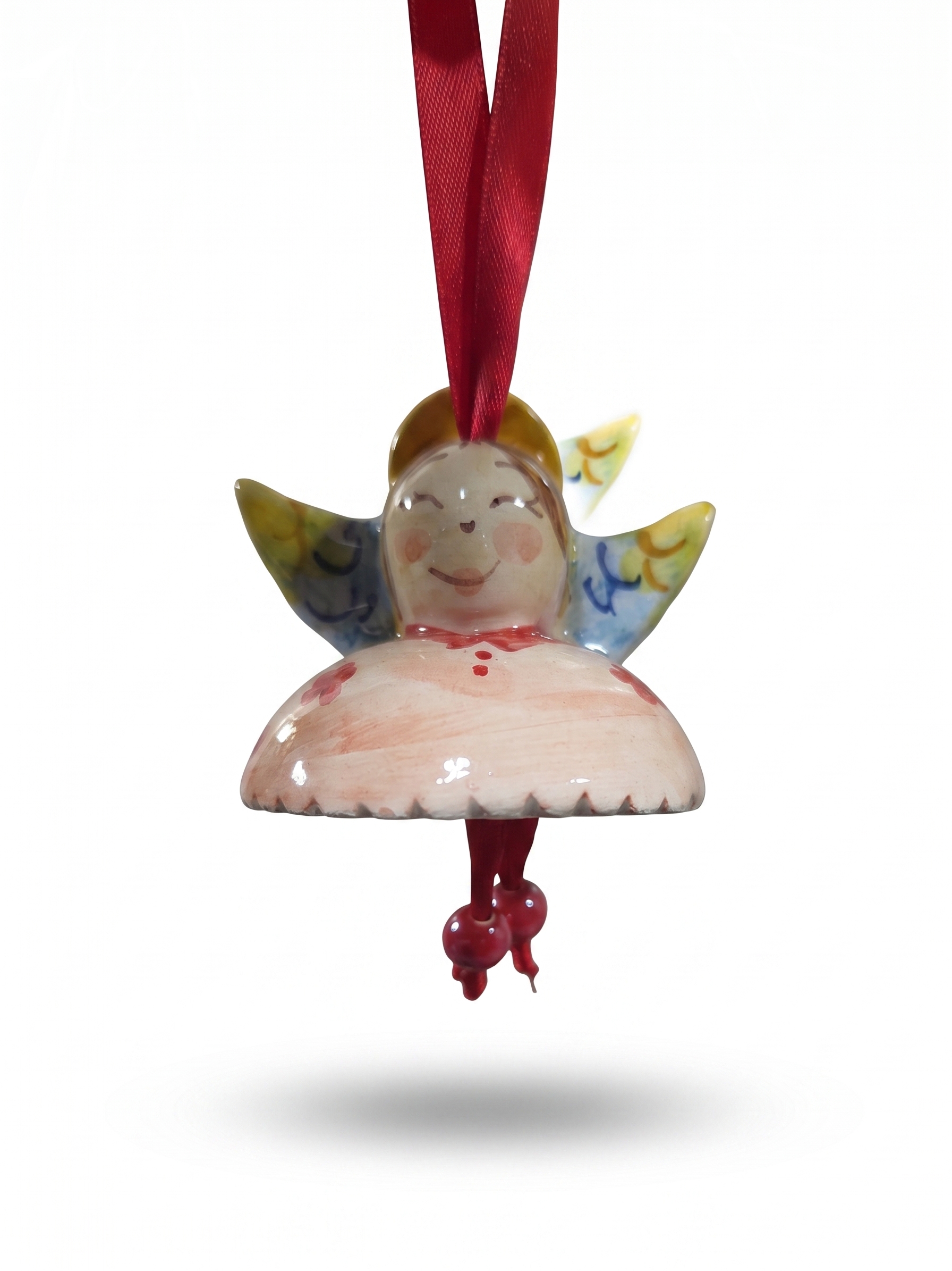 Angelo in Ceramica da Appendere Decorazione Sospesa