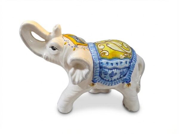 Elefante Portafortuna in Ceramica Decorata