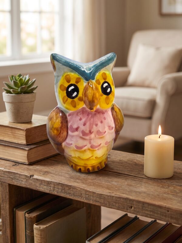 Gufo Portafortuna in Ceramica Colorata | Idea Regalo