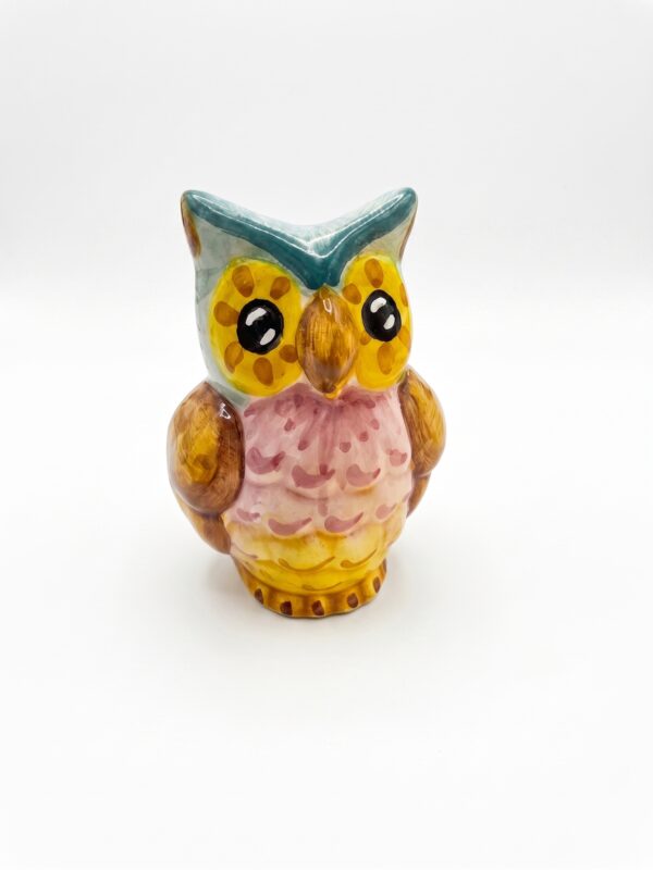 Gufo Portafortuna in Ceramica Colorata | Idea Regalo