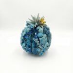 Lampada Pumo Marino Blu in Ceramica con Conchiglie