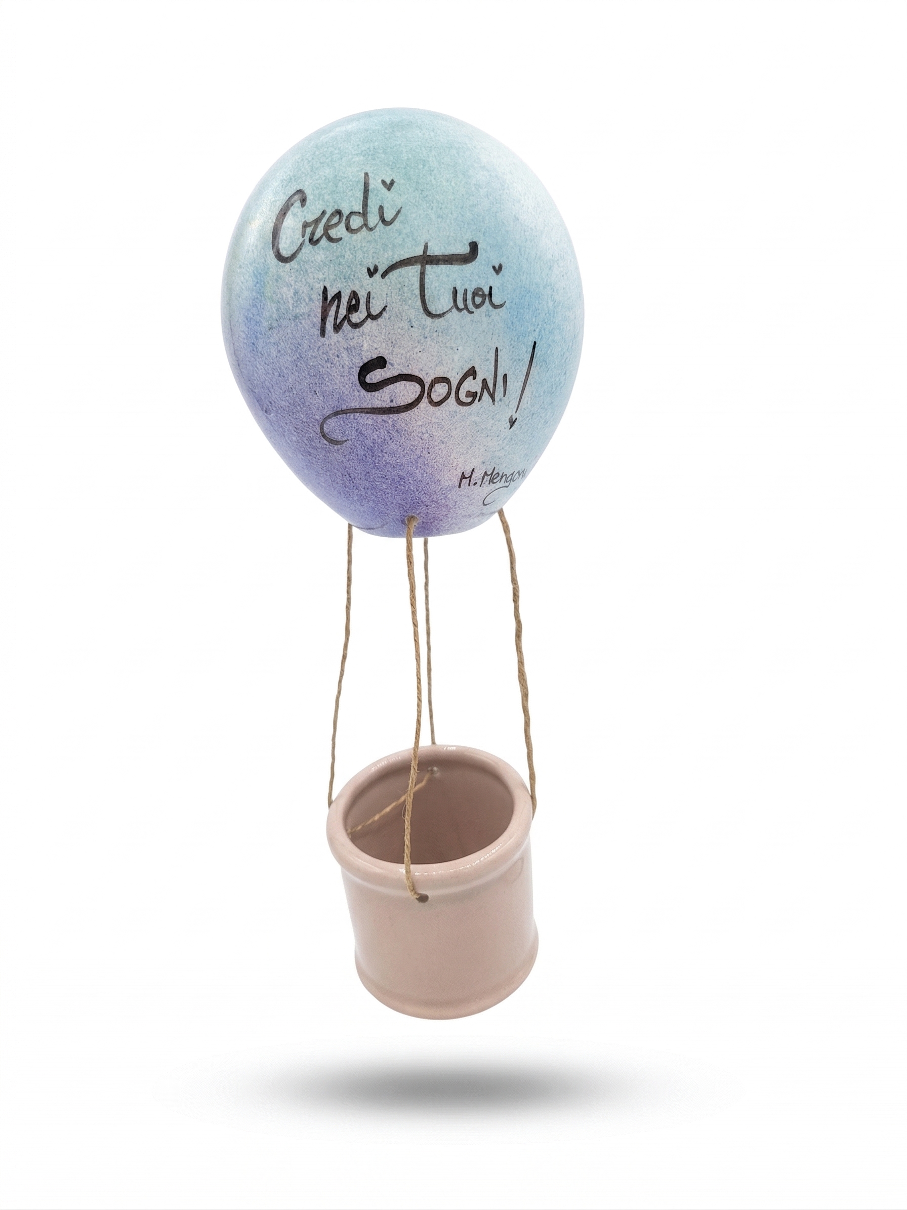 Mongolfiera in Ceramica Credi nei tuoi Sogni - Arredo Casa