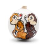 Palla di Natale in ceramica Cip e Ciop
