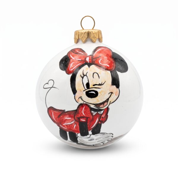 Palla di Natale in ceramica con Minni