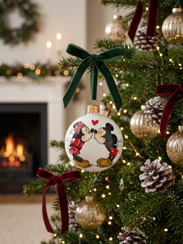 Palla di Natale in ceramica con ritratto di cane