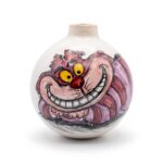 Pallina di Natale in ceramica Stregatto