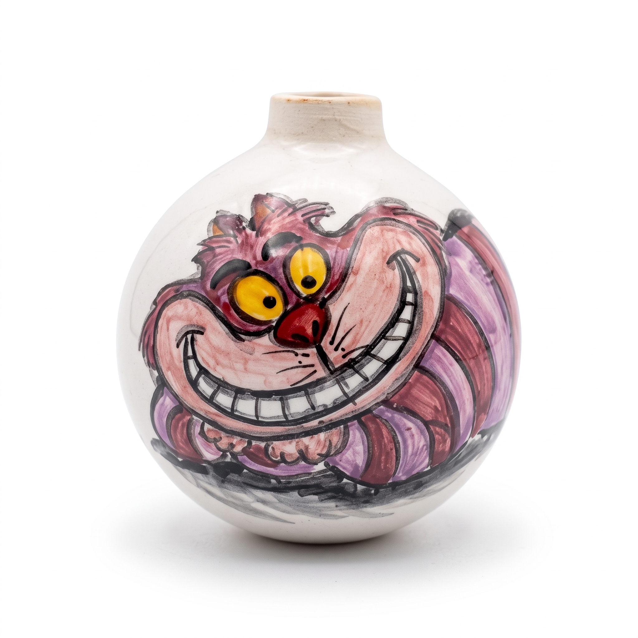 Pallina di Natale in ceramica Stregatto Pallina di Natale in ceramica Stregatto