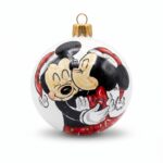 Pallina di Natale in ceramica Topolino e Minni