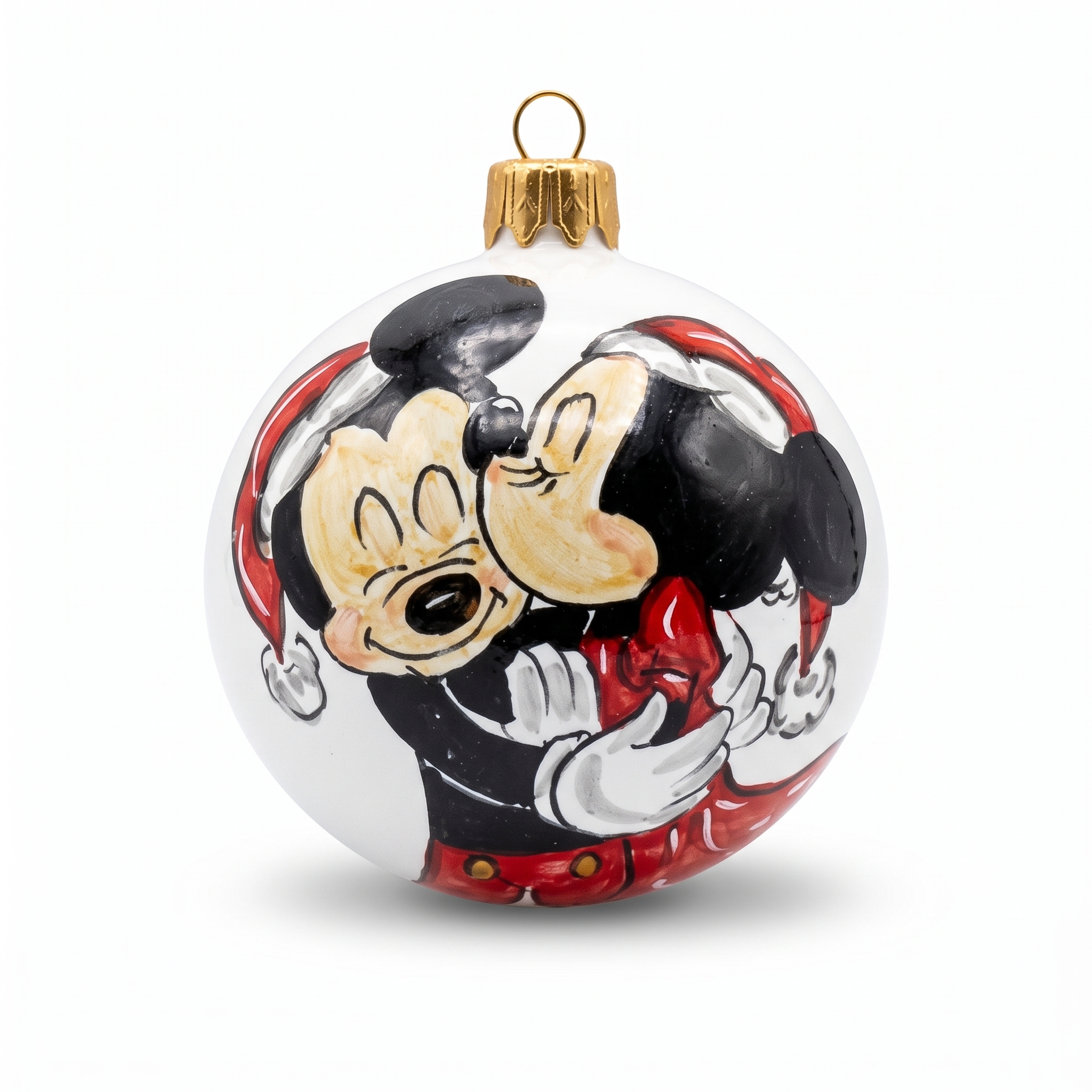 Pallina di Natale in ceramica Topolino e Minni Pallina di Natale in ceramica Topolino e Minni