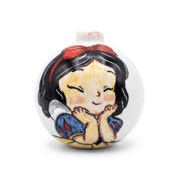 Pallina in ceramica Biancaneve