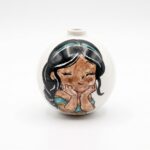 Pallina in Ceramica con Principessa d'Oriente