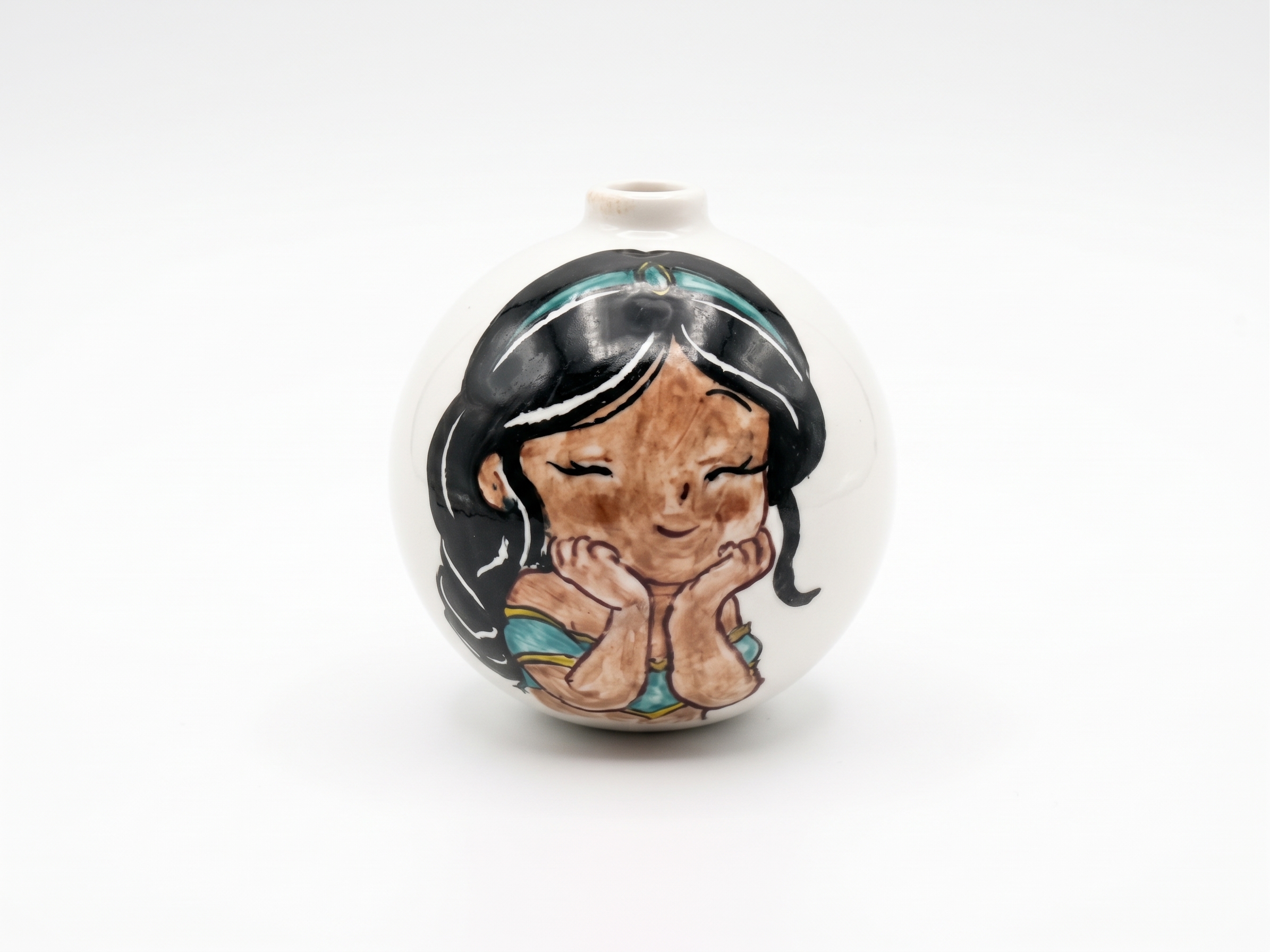 Pallina in Ceramica con Principessa d'Oriente
