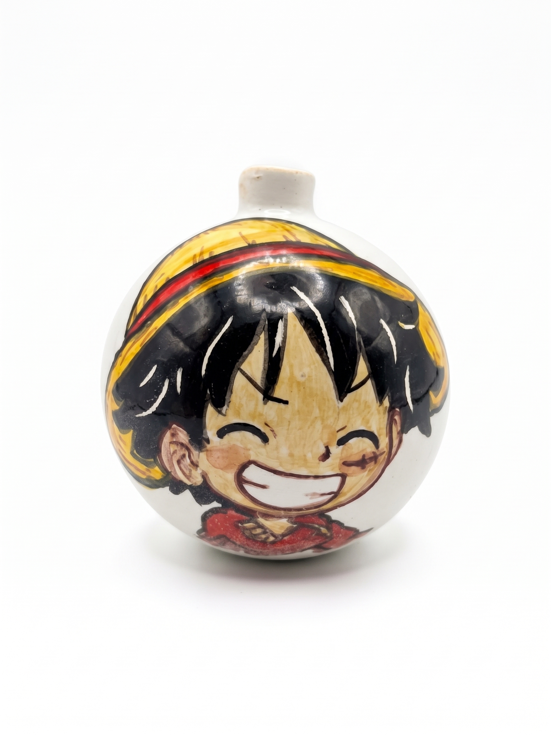 Pallina in Ceramica con Giovane Pirata Sorridente