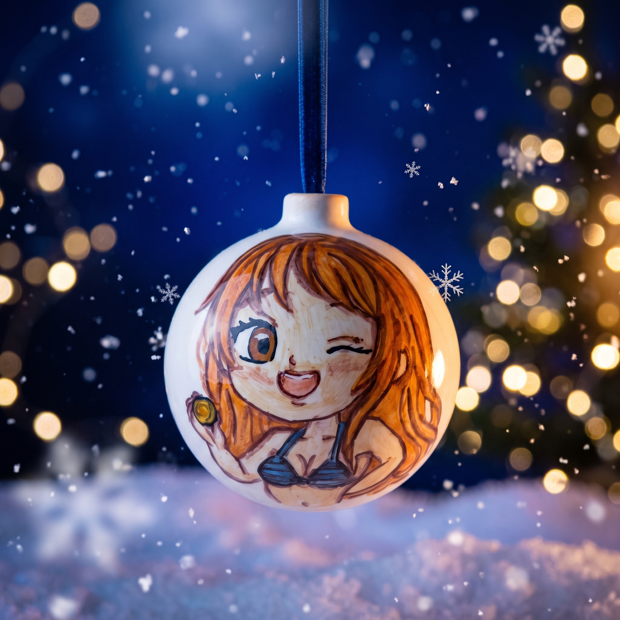 Pallina in ceramica Nami One Piece Pallina in Ceramica Piratessa dai Capelli Arancioni