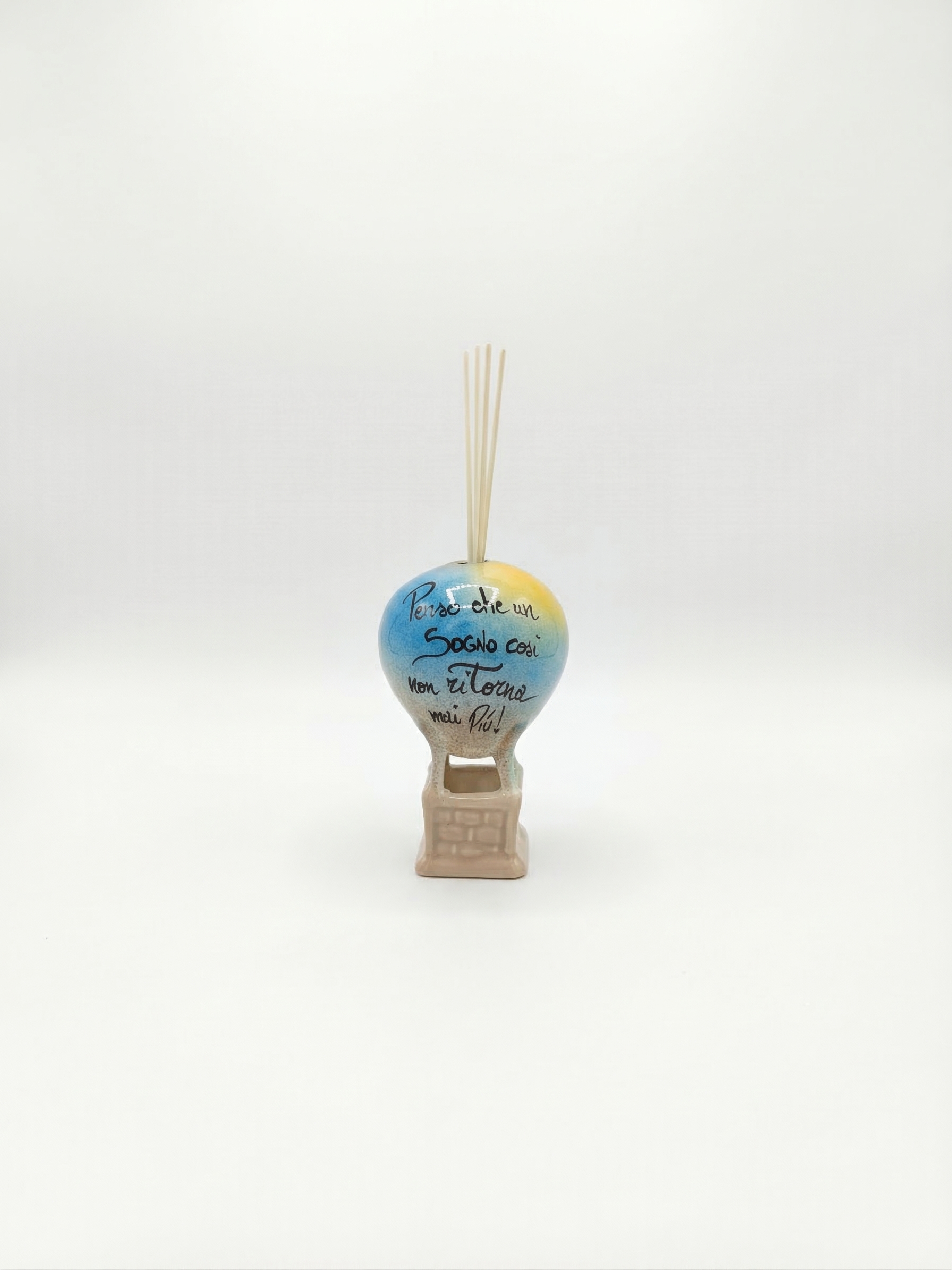 Profumatore Mongolfiera in Ceramica con Frase Sogno