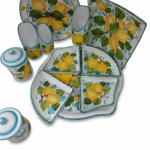Set Ceramica con Limoni - Arredo Cucina e Casa