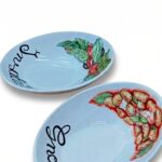 Set Piatti Ovali in Ceramica per Gnocchi e Insalata