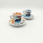 Set Tazzine Caffè Vesuvio e Corno Portafortuna
