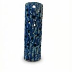 Lume Cilindrico Traforato Blu e Azzurro - Design Moderno