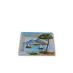Svuota tasche in Ceramica con Paesaggio Marino e Vesuvio